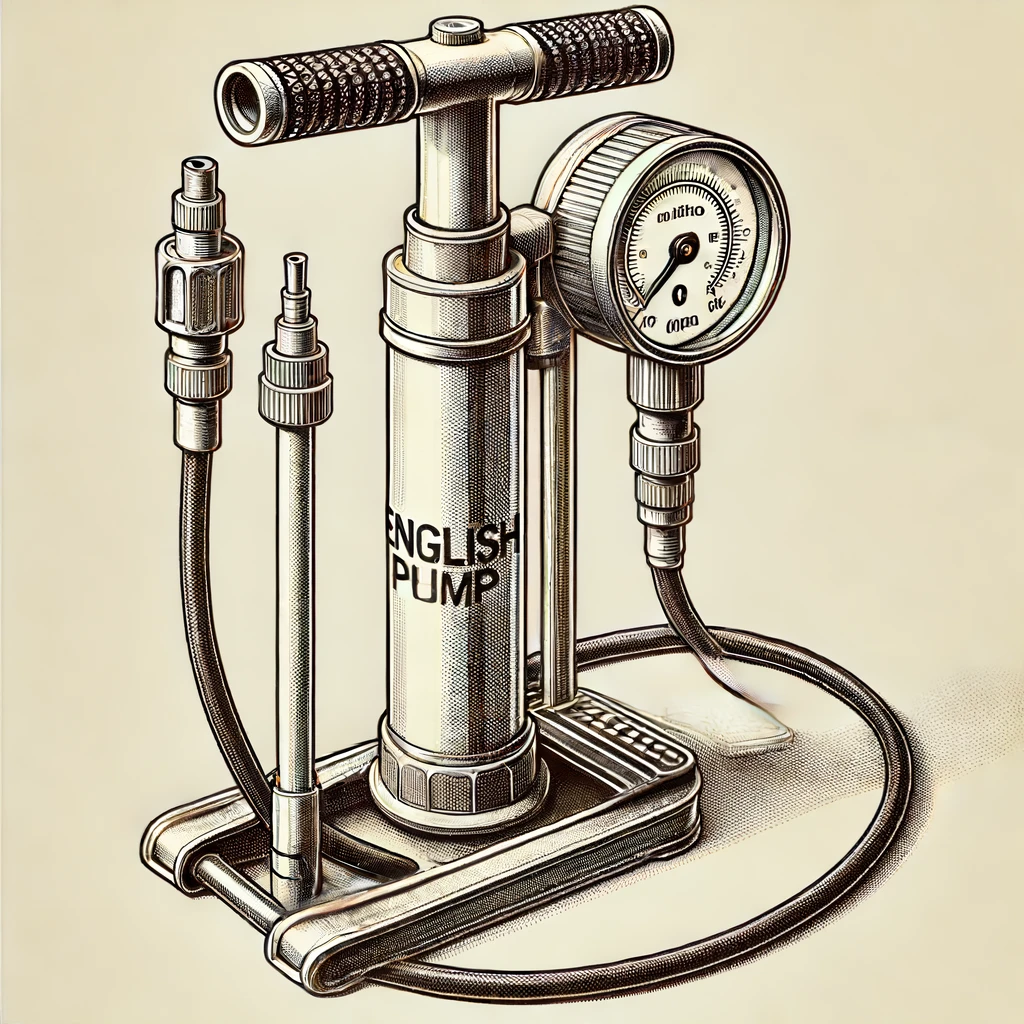 英式バルブ空気入れ