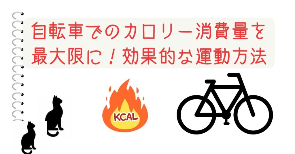 自転車でのカロリー消費量を最大限に！効果的な運動方法