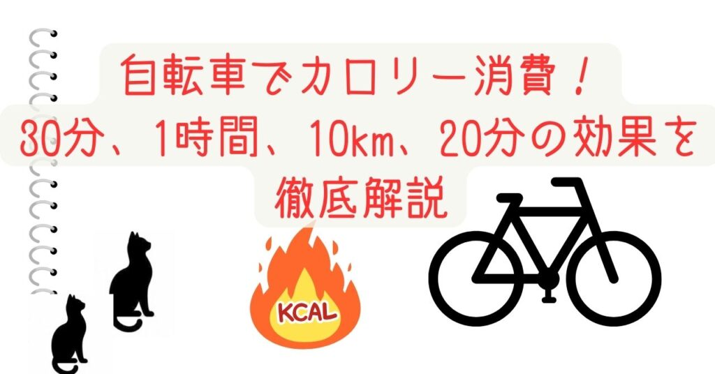 自転車でカロリー消費！30分、1時間、10km、20分の効果を徹底解説